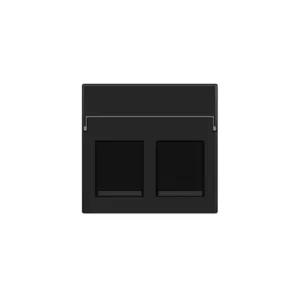 NIKO ENJOLIVEUR 2 X RJ11 UTP PLATE NOIR