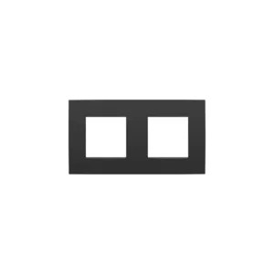 NIKO PLAQUE DE RECOUVREMENT DOUBLE HORI NOIR MAT