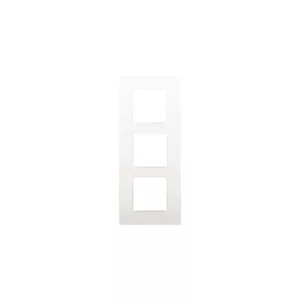 NIKO PLAQUE DE RECOUVREMENT TRIPLE VERTICAL BLANC