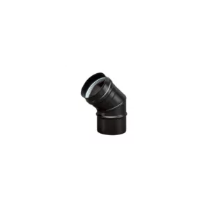 PELLET COUDE 45° Ø 80 INOX NOIR