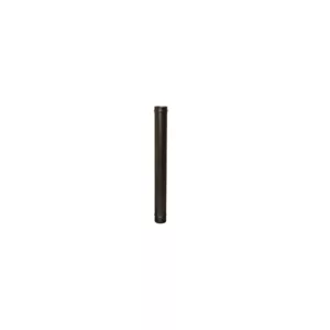 PELLET ELEMENT DROIT 1000MM Ø 80 INOX NOIR