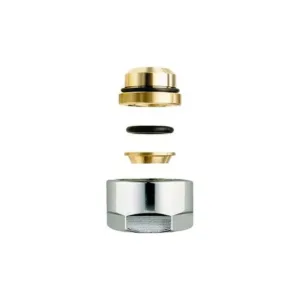 Honeywell raccord à compression tube cuivre rouge M24 - 15 mm - chromé