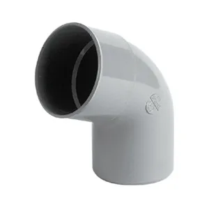Nicoll coude pvc kW 80 mm 67° MF gris