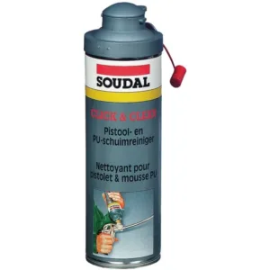 Soudal nettoyant pour pistolet & mousse pu soudal click&clean 500ml