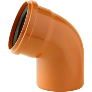 Nicoll coude pvc égout 110 mm 67° rouge / brun