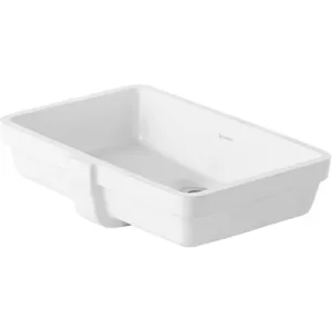 Duravit vasque à sous encastrer Vero sans plage de robinetterie / trop-plein 485 x 315 mm blanc