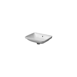 Duravit vasque à sous encastrer Starck 3 sans plage de robinetterie + trop-plein 490 x 365 mm blanc
