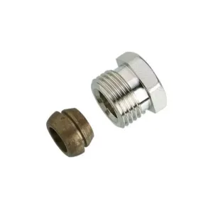 Danfoss raccord à compression tube acier zingué / cuivre 1/2 " M - 15 mm