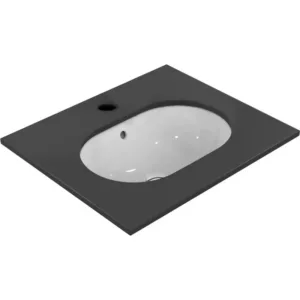 Idéal Standard vasque à sous encastrer connect sans plage de robinetterie + trop-plein 550 x 380 mm blanc