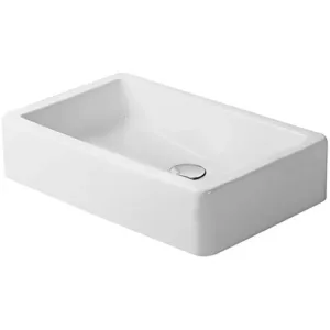 Duravit vasque à poser Vero sans plage de robinetterie / trop-plein 500 x 380 mm blanc