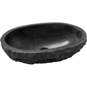 vasque à poser Brut sans trou robinet bleu belge vernis antisalissure 500 x 360 mm