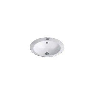 Alape vasque à encastrer EB.0600H avec trou robinet / trop-plein 600 x 500 mm blanc