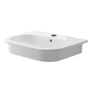 Duravit vasque à encastrer D-code avec trou robinet / trop-plein 540 x 430 mm blanc