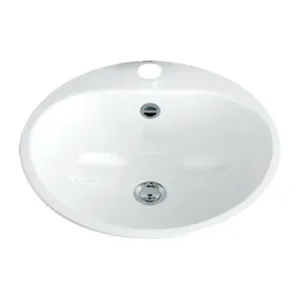 Alape vasque à encastrer acier avec trou pour robinet EW3 blanc