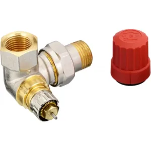 Danfoss vanne radiateur thermostatique équerre double R 3/8 " mâle - femelle