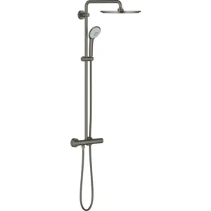Grohe colonne de douche + thermostat euphoria x xl système 310 - graphite dur brossé