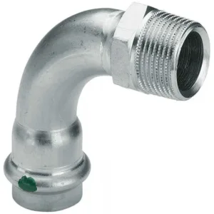 Viega coude 1/2 " M - 15 mm sanpress inox