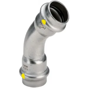 Viega coude 45° FF 15 mm sanpress inox gaz