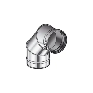 Poujoulat coude à simple paroi inox 90° condenseur 130 mm