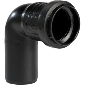 Pipelife coude PP 90° MF 125 mm noir