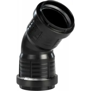Pipelife coude PP 45° .FF 125 mm noir