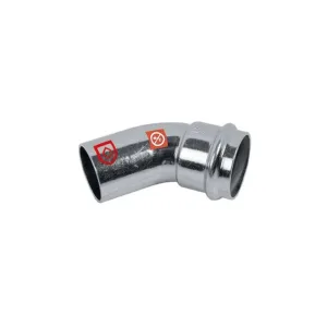 Frabo coude MF 45° 54MM acier carbone