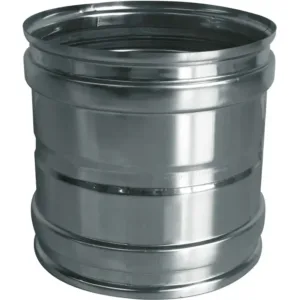Isoleco adaptateur inox simple paroi 130 mm