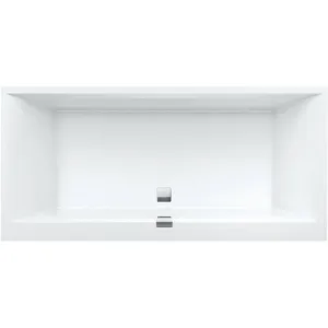 Villeroy & Boch bain quaryl square edge 12 vb 190x90 inclusif pieds + vidage automatique blanc