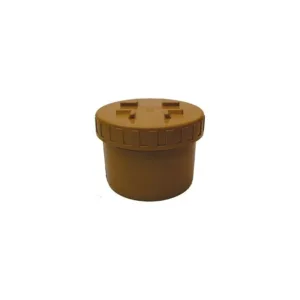 Nicoll bouchon à visser pvc égout 110 mm rouge / brun