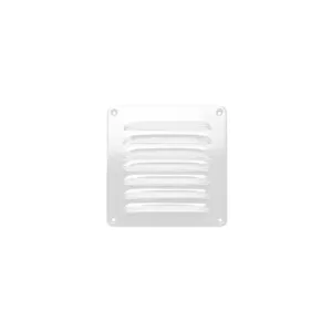 Grille d'aération alu blanche b20 - h20cm