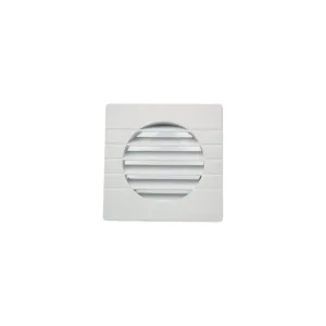 Nicoll grille carrée couleur stable 110 mm blanche + moustiquaire