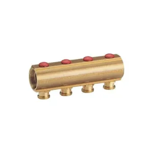 Giacomini collecteur + vanne de réglage 4/4 " FF + mamelon 6x18aa