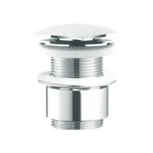 crépine design système click dc 5 / 4" carrée sans trop-plein - chromé