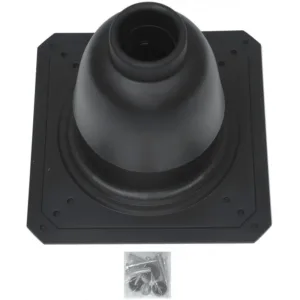 Vaillant couvre cheminée 80 mm PP noir