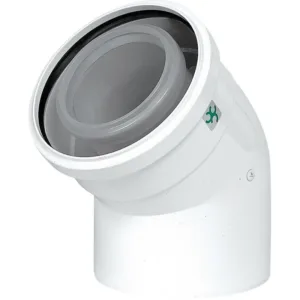Ubbink coude concentrique 45° condensation 80 - 125 mm