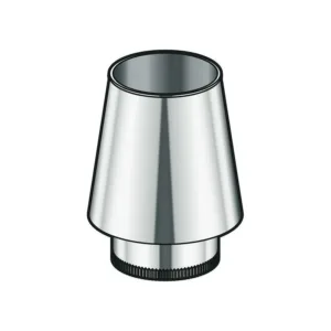 Poujoulat cône de finition therm-inox double paroi 130 mm