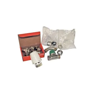 Honeywell combinaison de raccord monotube thermostatique équerre + courbe 1/2 "