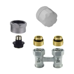 Honeywell kit de robinet manuel pour radiateur universal integra 1/2" ou 3/4" raccords 16 mm droite