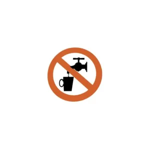 SAVAL Pictogramme autocollant eau non potable 50 mm