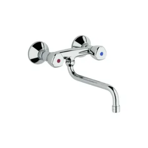Kludi mélangeur mural standard bec dessous 15cm - chromé