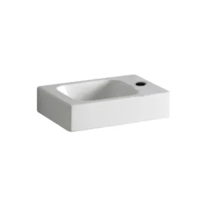 Geberit lave-mains icon 38x28 trou robinet droite sans trop-plein blanc