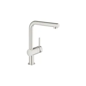 Grohe mitigeur cuisine MINTA FG L - bec douchette à main extractible - acier
