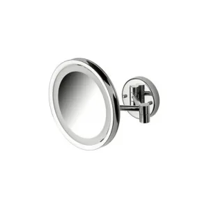 Geesa miroir grossissant 3 x avec éclairage LED - chromé
