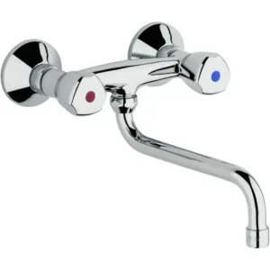 Kludi mélangeur mural standard bec dessous 20cm - chromé