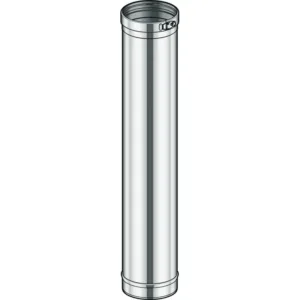 Poujoulat tube à simple paroi inox condenseur 100 95 cm