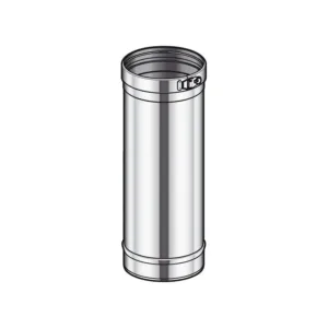 Poujoulat tube à simple paroi inox condenseur 80 45 cm