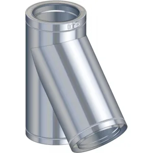 Poujoulat therminox T 135° 150 mm double paroi