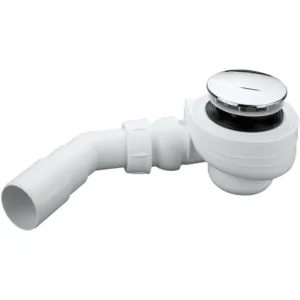 Nicoll siphon douche chantier turboflow - chromé