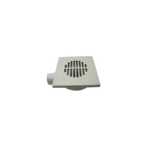 Nicoll siphon de sol PP 50 + grille 150 - 150 mm gris
