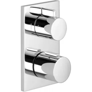 Dornbracht set de finition thermostatique à encastrer + robinet d'arrêt 2 voies imo - chromé